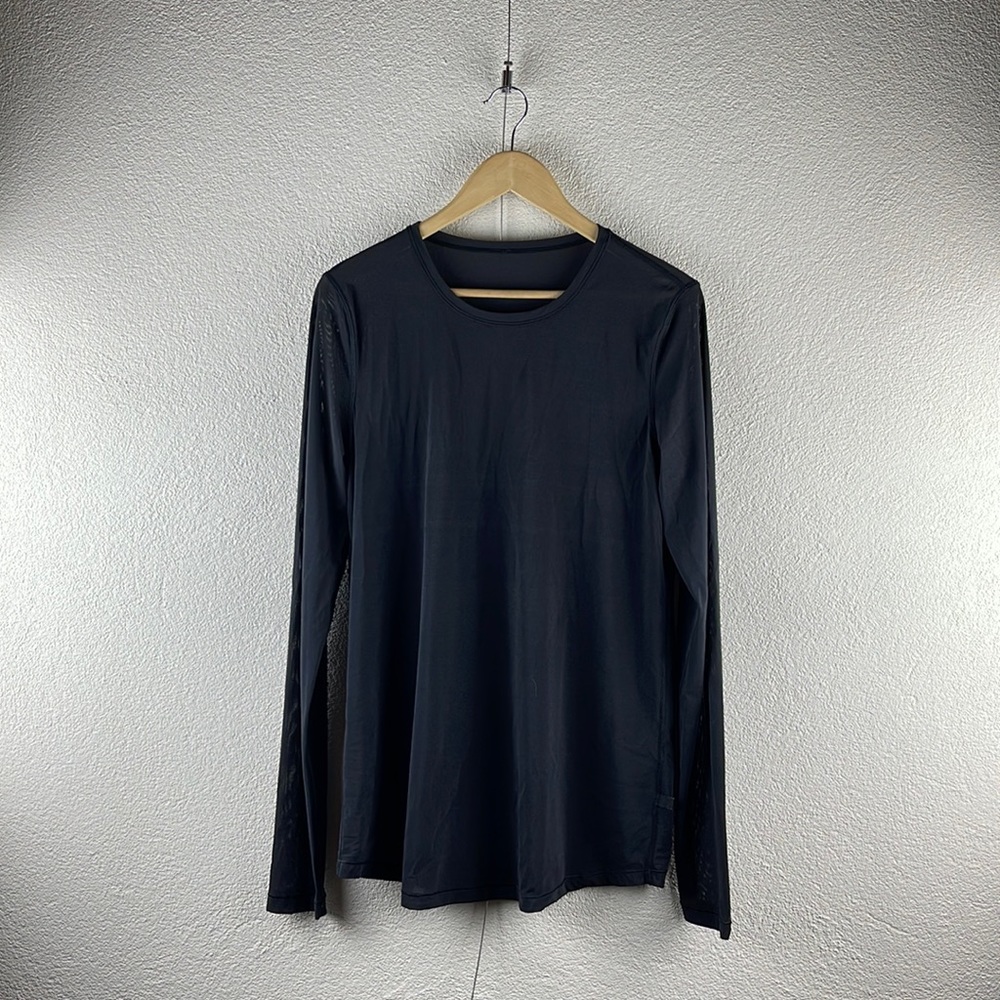Lululemon l L Mens Lightweight Breathable Semi-Sheer Stretch Mesh Athleisure Top